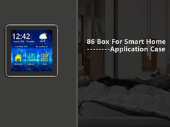 480x480 All in Black 효과 IPS TFT 4 인치 사각형 LCD 터치 스크린 스마트 홈 86 박스