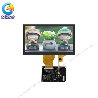의학적 등급 TFT LCD 전기 용량이 터치스크린 50 핀 7 인치 800x480 위프가 모듈