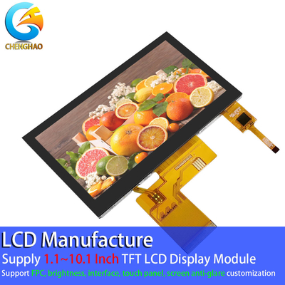 무료 시야 각도 LCD 터치 스크린 모니터 4.3 인치 FPC 40 핀 800*480