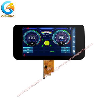 1000년 cd/m2 LCD 터치스크린 디스플레이 주문 제작된 7 인치 1024*600 화소 IPS Tft