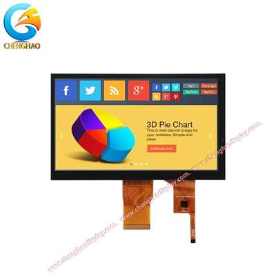 7인치 IPS TFT LCD 디스플레이 모듈 1024x600 I2C 터치 인터페이스 500 Cd/m2 백라이트