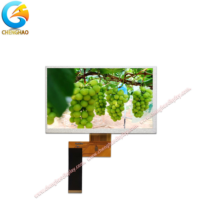 800x480 점 WVGA TFT 스크린 7인치 의료 디스플레이 40핀 RGB 인터페이스