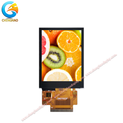 컴팩트 2.8 인치 용량 터치 스크린 일반적으로 다재다능한 애플리케이션을 위한 검은색 TFT LCD 디스플레이