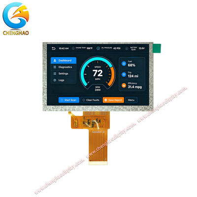 5인치 IPS TFT LCD 디스플레이 모듈 1024x600 LVDS 산업용 HMI 500 닛
