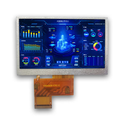 MIPI 인터페이스 800×480 산업 LCD 모니터 4.3'' 250cd/m2 ROHS