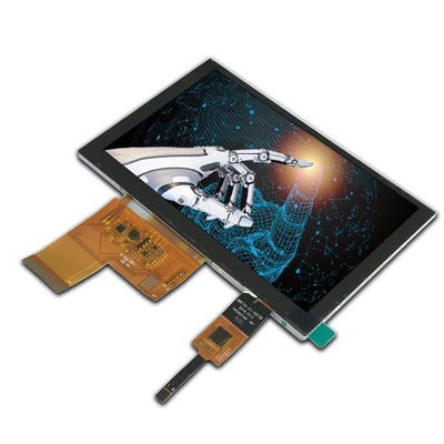 ISO9001 800x480 LCD 터치 디스플레이 모듈 RGB 40 핀 FPC 커넥터