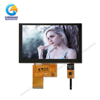 800x480 5in LCD 터치 스크린 모니터 용량 패널과 300cd/M2