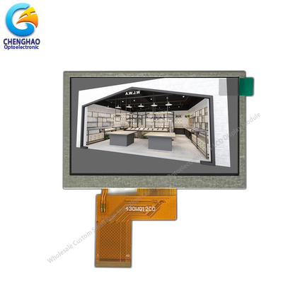 4.3인치 300Nits 컬러 TFT LCD 화면 모니터 화면 모듈