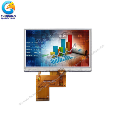 230cd/M2 FPC 저항성 LCD 디스플레이 4.3 인치 480x272 얇은 필름 트랜지스터 모니터